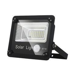 W718 50W Solar Outdoor Security Flood Light with Remote