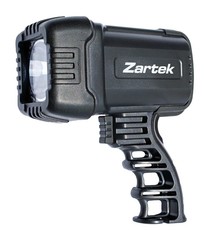 Zartek - 500 Lumen LED Rechargeable Spotlight - Black