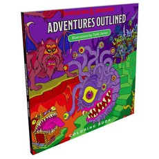 Dungeons & Dragons Adventures Outlined Coloring Book