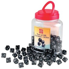 Edu-Science DICE Set 4 - 100 Ten Sided 1-10 Dice