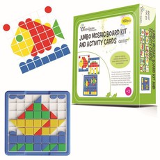 Greenbean Jumbo Mosaic Grid Board - 92 Piece Set