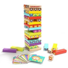 TopBright Animal Jenga Game