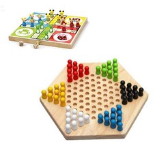 Wooden Toys Chinese Checkers & Ludo