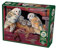 Cobble Hill Barn Owls 1000 Piece Puzzle