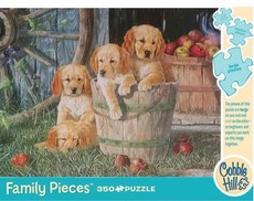 Cobble Hill Puppy Pail 350 Piece Family Puzzle