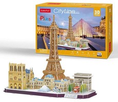 Cubic Fun City Line Paris 114 Piece 3D Puzzle