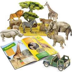 Cubic Fun National Geographic African Wildlife 3D Puzzle - 69 Pieces