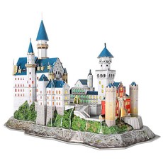 Cubic Fun Neuschwanstein Castle Germany with LED - 128 Piece 3D Puzzle