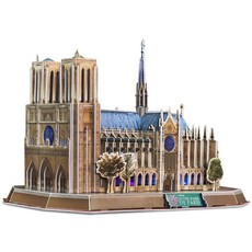 Cubic Fun Notre Dame Paris France with LED - 149 Piece 3D Puzzle