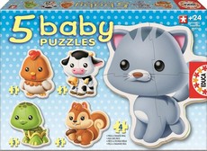 Educa - Baby Animals Puzzles - 24 piece - 5 Assorted