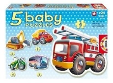 Educa - Baby Vehicles Puzzles - 24 Pieces - 5 Assorted