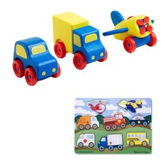 Melissa Vehicle Peg Puzzle & Car Set