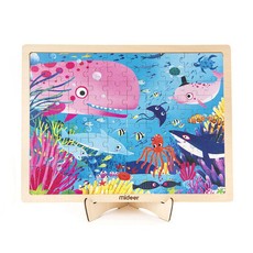 Mideer Puzzle with Wooden Frame Secret Ocean