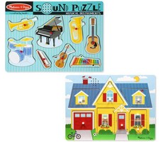 Musical Instruments & Around the House Sound Puzzle