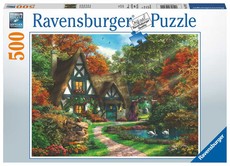 Ravensburger Cottage in Autumn - 500 Piece Puzzle