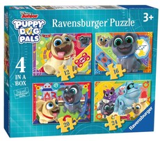 Ravensburger Disney Puppy Dog Pals 4-in-a Box Puzzles