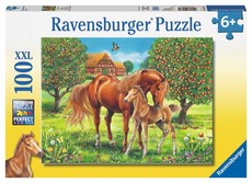 Ravensburger Horses In The Field - 1 x 100 Piece Puzzle