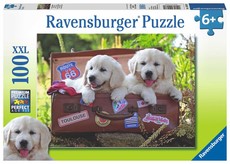 Ravensburger Travelling Pups - 1 x 100 Piece Puzzle