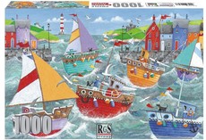 RGS Group Colouful Harbour 1000 piece jigsaw puzzle