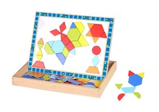 TookyToy Shapes Double Sided Magnetic Puzzle with Holder