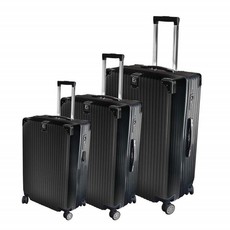 Eco Berlin 3 Piece Luggage Set - Black