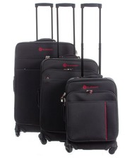 Elegant Everest Collection 3 Piece Spinner Set In - Black