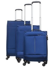 Pierre Cardin 3 Piece Luggage Set - Blue & Grey