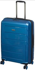 Cellini Microlite 680mm Lightweight Hard-shell 4 Wheel Trolley with TSA Lock - Steel Blue