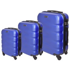 Marco Aviator 3 Piece Luggage Bag Set - Blue