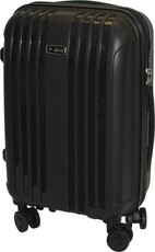 Travel Mate 67cm Hard Shell Zipper 8 Wheel Trolley Case L-329B Black