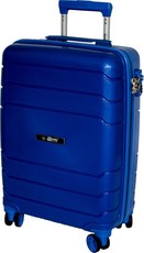 Travel Mate 75cm Hard Shell Zipper 8 Wheel Trolley Case L-334A Blue