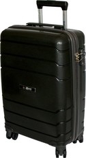 Travel Mate 75cm Hard Shell Zipper 8 Wheel Trolley Case L-334A Grey