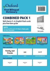 First bilingual dictionaries: Combined pack 1: Wall charts 1-4, English flash cards plus free user guide