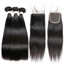 18 inch iMbali 10A Brazilian/Peruvian virgin hair 3 bundle + closure