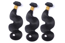 3 Bundles of Body Wave Weaves, 100% Human Hair - 10"