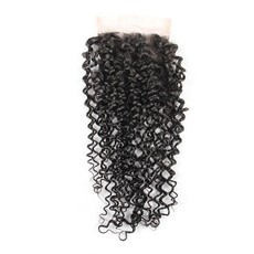 Beau Diva 10 inches Brazilian Kinky Curl 4X4 Three Parts Closure