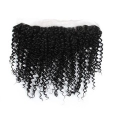 Beau Diva 10 Inches Ear to Ear Brazilian Kinky Curl 13 x 4 Free Parts Closure