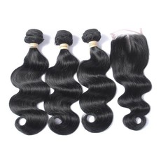 Beau Diva 10 inches x3 Brazilian Body Weaves & Closure