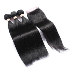 Beau Diva 10 inches x3 Bundles Brazilian Weaves and Closure