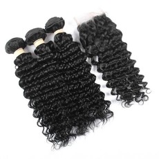 Beau Diva Water Wave 12 Inches 3 x Brazilian Weaves and Free Closure