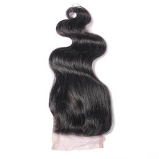 Blkt 10" 12A Brazilian Body Wave 4X4 Three Parts Closure