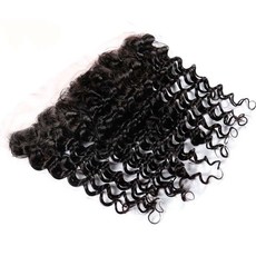 Blkt 10 inches Ear to Ear 12A Brazilian Deep Wave 13X4 Free Parts Closure