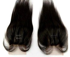 Peruvian 10" Virgin Hair Straight Closure 1B - Natural (1 Piece)