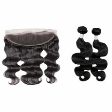 Wendy Queen Body Wave Hair 2 Bundles with a 13x4 Lace Closure-24"