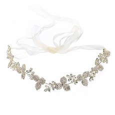 Olive Tree - Clover Crystal Styled Headband - Bridal / Formal Event