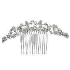 Olive Tree - Crystal Styled Hair Comb - Bridal / Formal Event