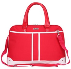 Black 15.6" Ladies Shoulder Sling Laptop Bag - Red