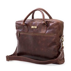 Leather Laptop Bag - Diesel Brown