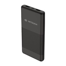 Intouch Black Powerbank 10000 Mah Dual USB 2,1a