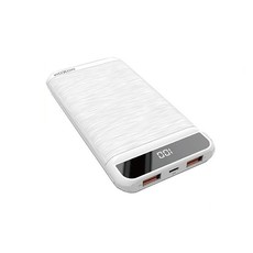 LMA- Moxom 10000mAh QC3.0 Charging With LCD Display Power Bank - White